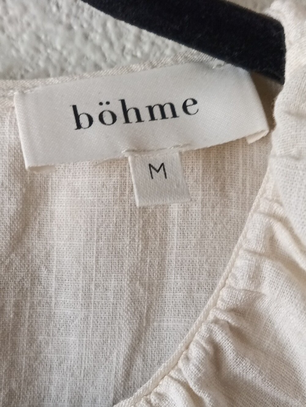 böhme Cream Ruffle-Trim Cotton Blouse - Picture 2 of 4